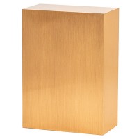Bronze Seamless Sheet Metal Rectangle Niche Cremation Urn for Ashes