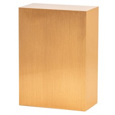 Bronze Seamless Sheet Metal Rectangle Niche Cremation Urn for Ashes