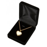 Gold Heart Cremation Urn Pendant Jewelry