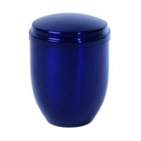 Metal Royal Blue Adult Cremation Urn for Holding Ashes