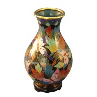 Butterfly Cloisonne Urn for Holding Cremains Bud Vase