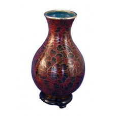 Amber Cloisonne Urn for Holding Cremains Bud Vase