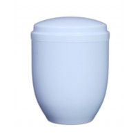 Metal White Adult Cremation Urn for Holding Ashes