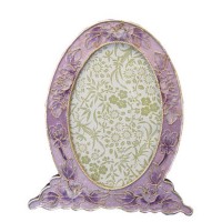 Purple Floral Picture Remembrance Frame