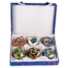 Assorted 6 Pieces Cloisonne Urn for Holding Cremains - Capsules