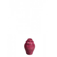 Garnet Red Miniature Cloisonne Urn for Holding Cremains