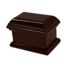 The Vintage Miniature Wood Cremation Urn for Holding Ashes