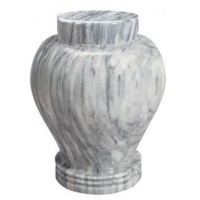 Silver Cloud Miniature Cloisonne Urn for Holding Cremains