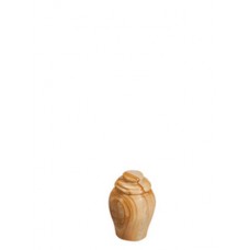 Teak Strata Miniature Cloisonne Urn for Holding Cremains