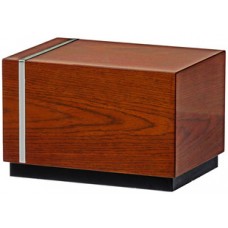 Espresso Walnut Contemporary Wood Cremation Urn for Holding Ashes