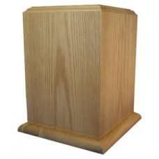 Tribute Oak Wooden Cremation Urn for Holding Ashes