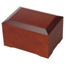 Cinnamon Brown Wooden Cremation Urn for Holding Ashes