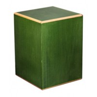 Green Adult Box Cremation Urn - Wood Green Adult Box Cremation Urn - Wood