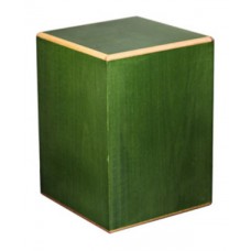 Green Adult Box Cremation Urn - Wood