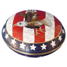 Flag & Eagle Remeberance Jewelry Keepsake Dish
