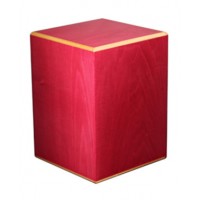 Ruby Red Adult Box Cremation Urn - Wood Ruby Red Adult Box Cremation Urn - Wood