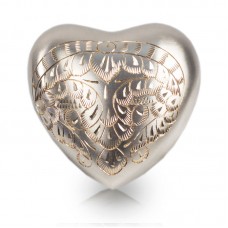 Platinum Cremation Urn Keepsake Heart