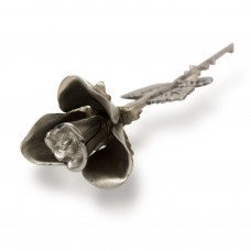 Pewter Rose Stem Cremation Urn Keepsake