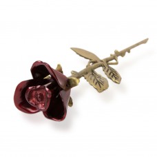 Crimson Rose Stem Cremation Urn Keepsake