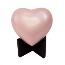 Arielle Heart Pet Urns - Pastel Pink