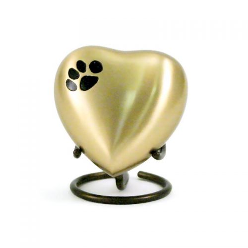 Bronze Paw Pet Heart Keepsake -  - 2895H