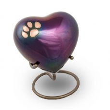 Raku Heart Pet Cremation Urn Keepsake