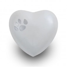 Odyssey Pet Paw Heart Keepsake - Pearl