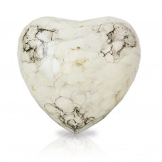 Glenwood Heart Cremation Urn Keepsake - White