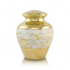 Elite Mother of Pearl Cremation Urn - Extra Small