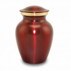 Brass Crimson Pet Cremation Urns - Medium