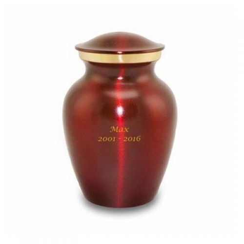 Brass Crimson Pet Cremation Urns - Small -  - 9504XS