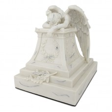 White Weeping Angel Cremation Urn - Large White Weeping Angel Cremation Urn - Large