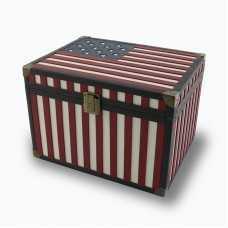 USA Flag of 1812 Memory Chest Cremation Urn - Large