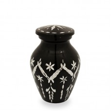 Black Garland Drop Cremation Urn Keepsake