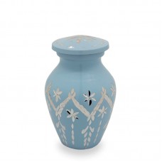 Blue Garland Drop Cremation Urn Keepsake