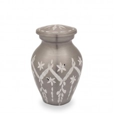 Pewter Garland Drop Cremation Urn Keepsake