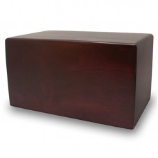 Alder Wood Cremation Urn Box 125 cubic inch - Cherry