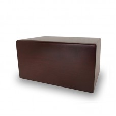 Alder Wood Cremation Urn Box 45 cubic inch - Cherry