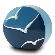 Windham Going Home Glossy Blue Cremation Urn Windham Going Home Glossy Blue Cremation Urn
