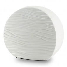 Windham Soft Waves Glossy White Cremation Urn Windham Soft Waves Glossy White Cremation Urn