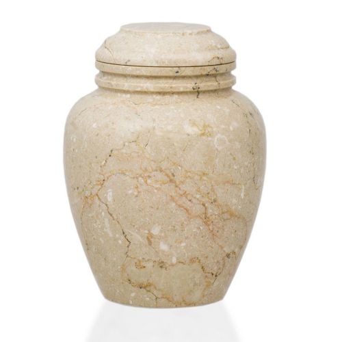 Elliptical Alluvium Marble Cremation Urn - Large -  - UR1107-BO