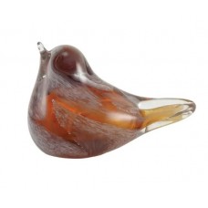 Lyrical Songbird Brass Cremation Urn Keepsake  - Amber (7 Cu. In.)