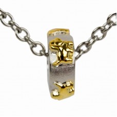 Dog Cremation Urn Charm Bead - Sterling Silver