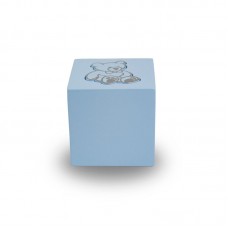 Baby Blue Teddy Bear Infant Cube Urn