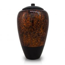 Tall Bamboo Cremation Urn- Amber