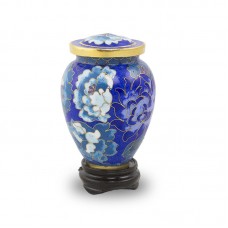 Cloisonne Blue Cremation Urn Keepsake Cloisonne Blue Cremation Urn Keepsake