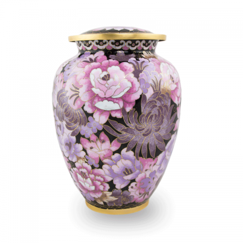 Cloisonne Pink Blush Cremation Urn - Large -  - C115L