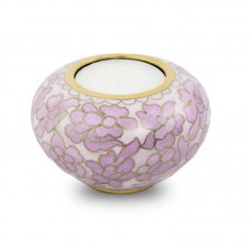 Cloisonne Keepsake Candle Holder - Rose