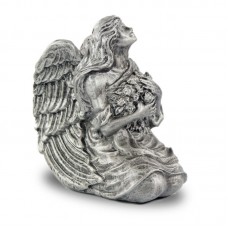 Serenity Angel Cremation Urn Keepsake - Pewter
