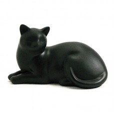 Cozy Cat Cremation Urn - Black